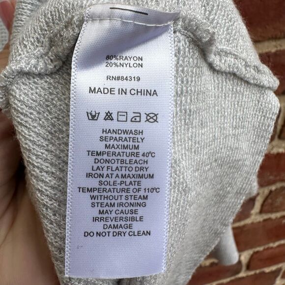 Cyrus Womens XL Oversized Waffle Knit Sweater Dolman Sleeve Slouchy NEW - Picture 6 of 8